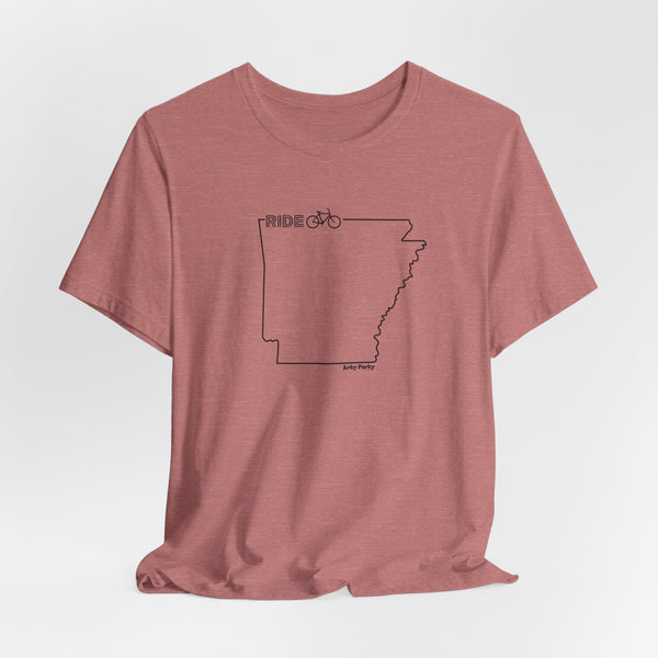 Ride Arkansas T-Shirt | Adventure Cycling Tee