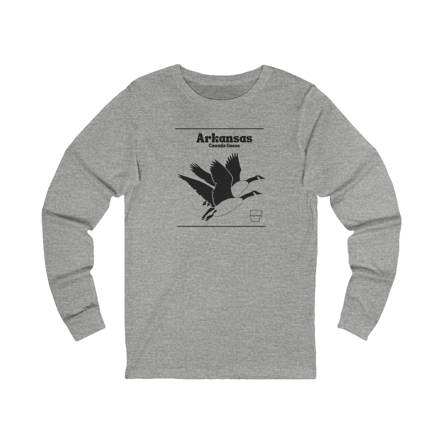 Arky Parky "Wilderness Collection: Arkansas, Canada Geese" Long Sleeve T-Shirt
