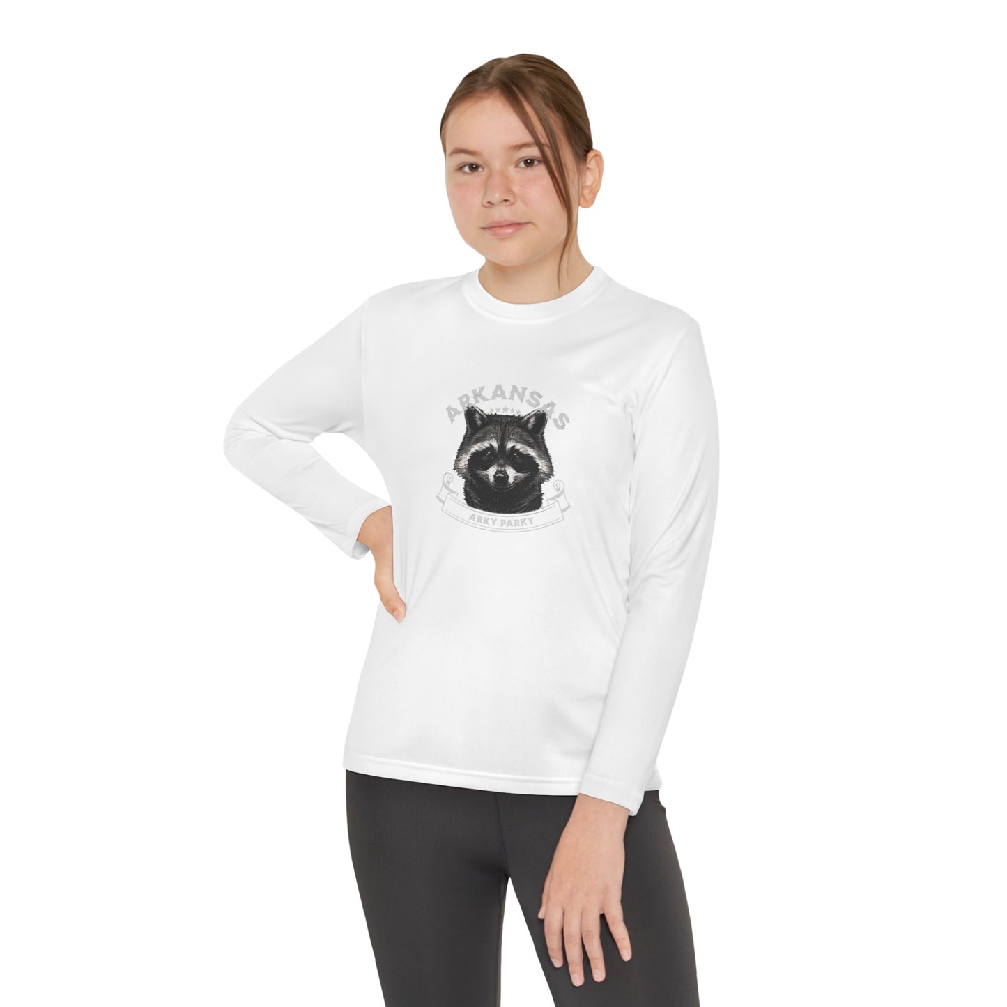 Arky Parky "Raccoon" Youth Long Sleeve Competitor Tee – Arkansas Adventure