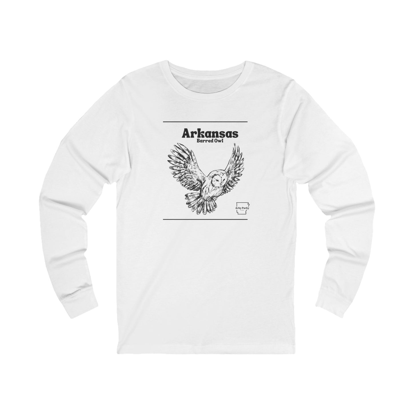Arky Parky "Wilderness Collection: Arkansas, Barred Owl" Long Sleeve T-Shirt