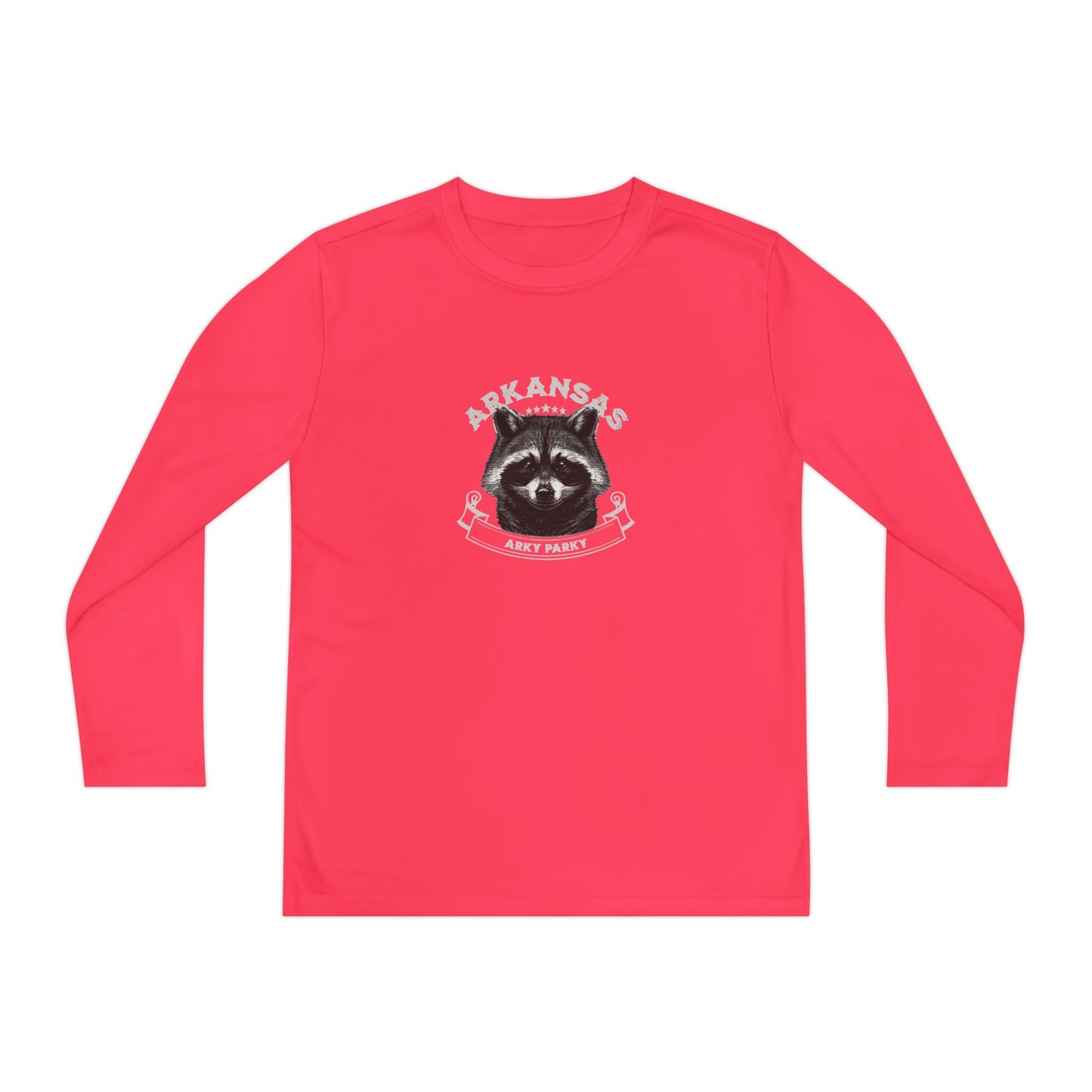 Arky Parky "Raccoon" Youth Long Sleeve Competitor Tee – Arkansas Adventure