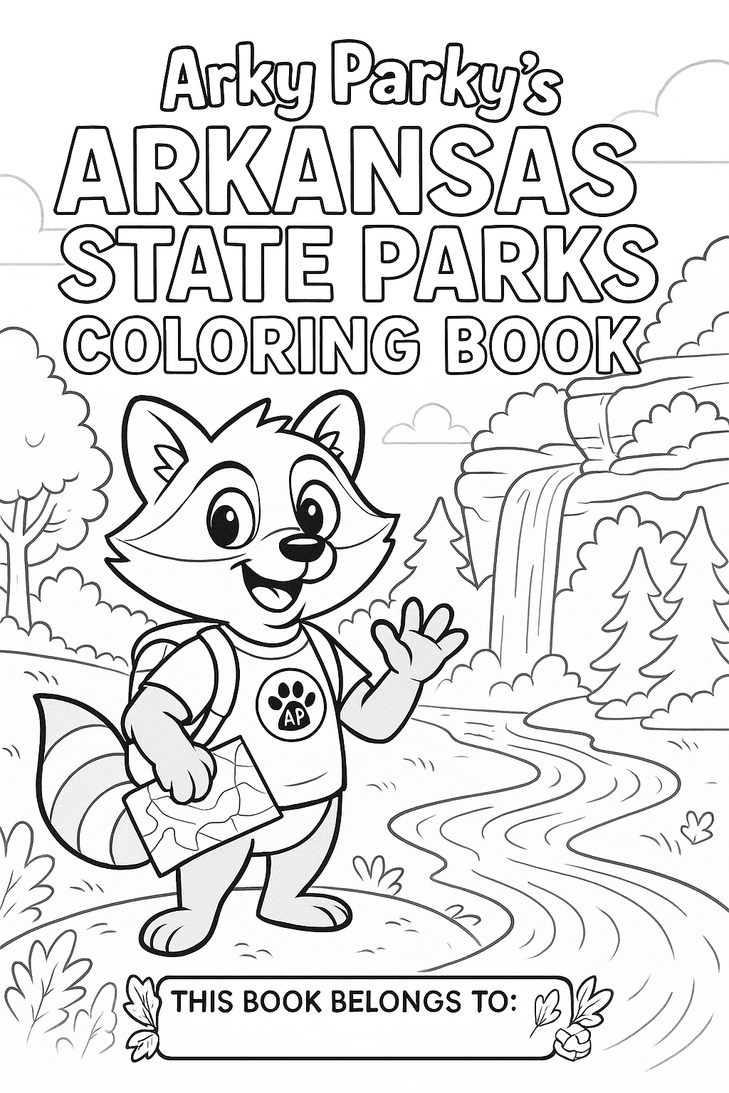Arky Parky's Arkansas State Park Coloring Book