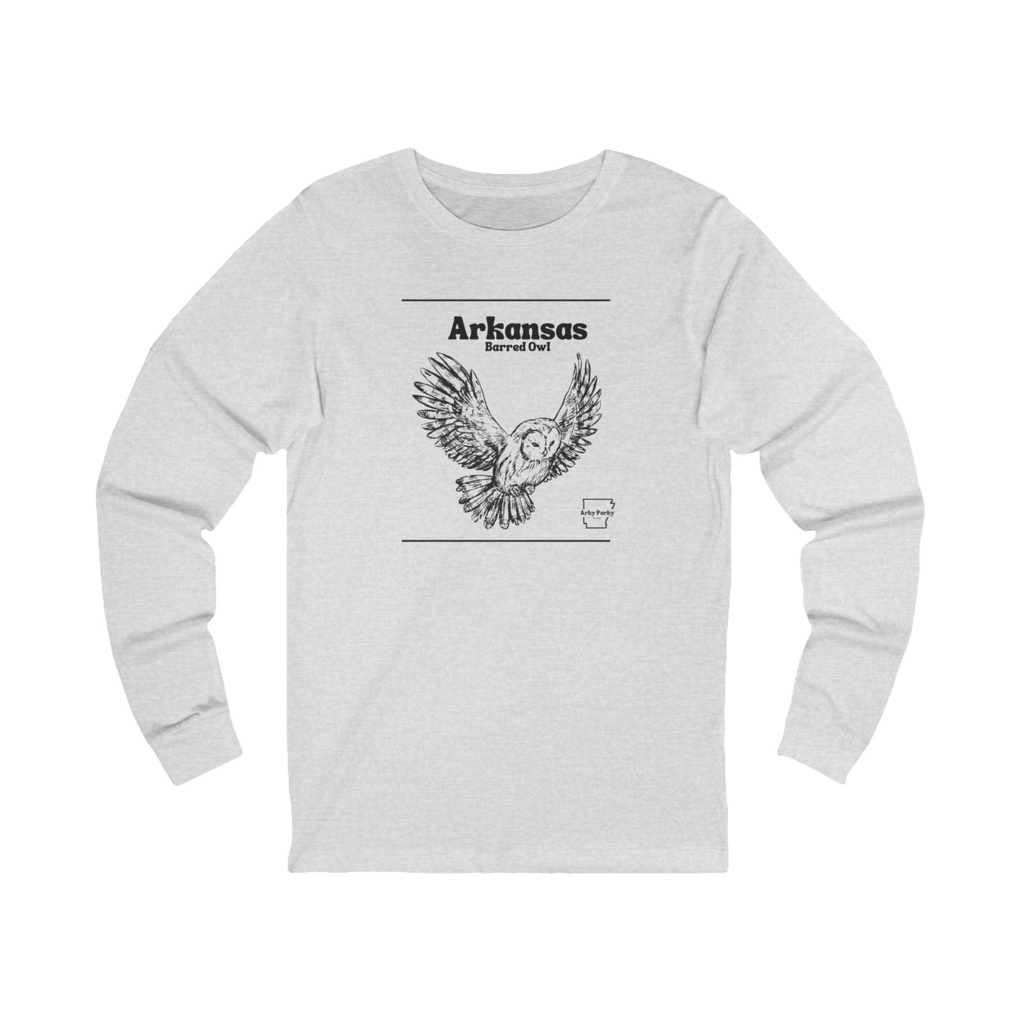 Arky Parky "Wilderness Collection: Arkansas, Barred Owl" Long Sleeve T-Shirt