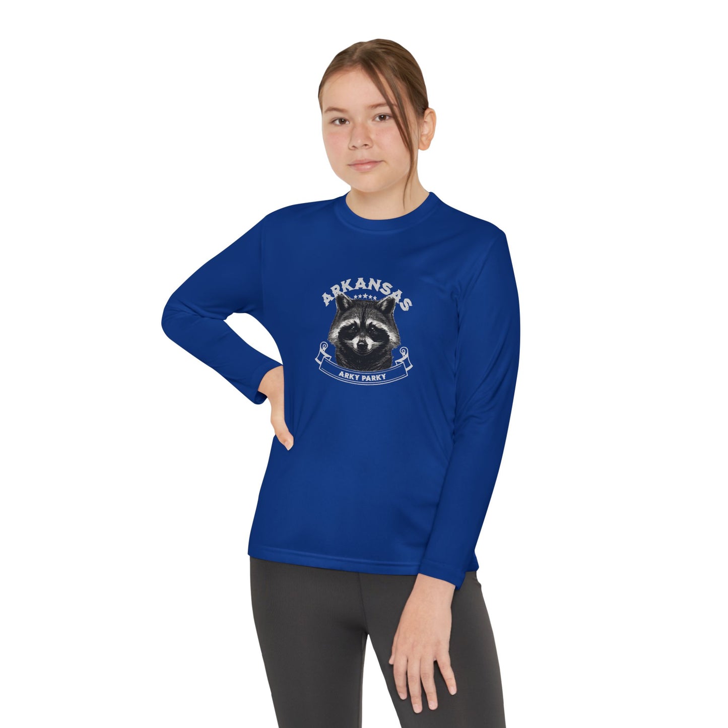 Arky Parky "Raccoon" Youth Long Sleeve Competitor Tee – Arkansas Adventure