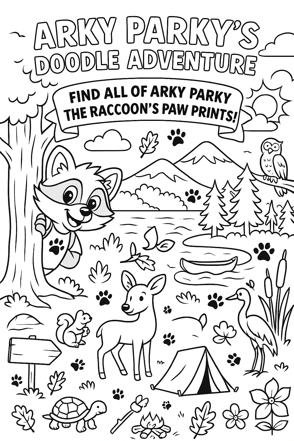 Arky Parky's Arkansas State Park Coloring Book