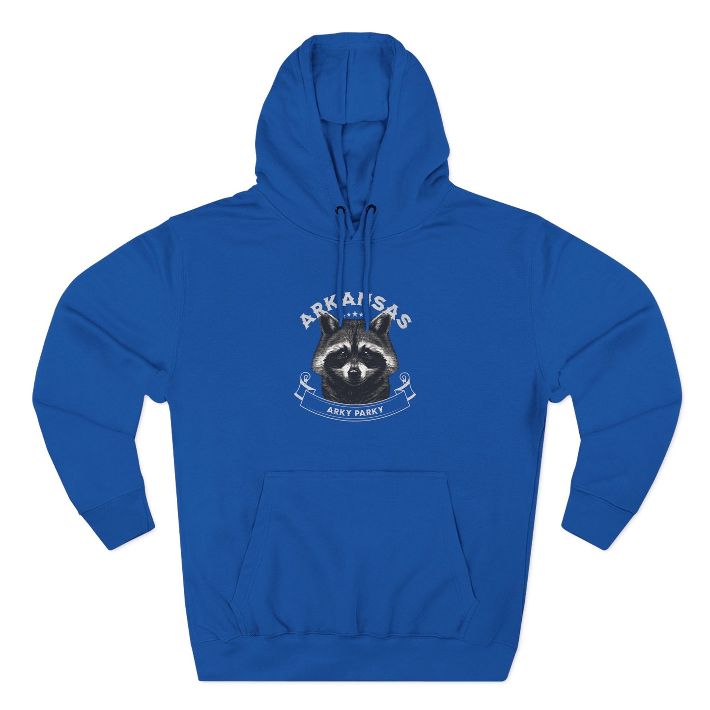 Arky Parky "Arkansas Raccoon" Three-Panel Fleece Lined Hoodie