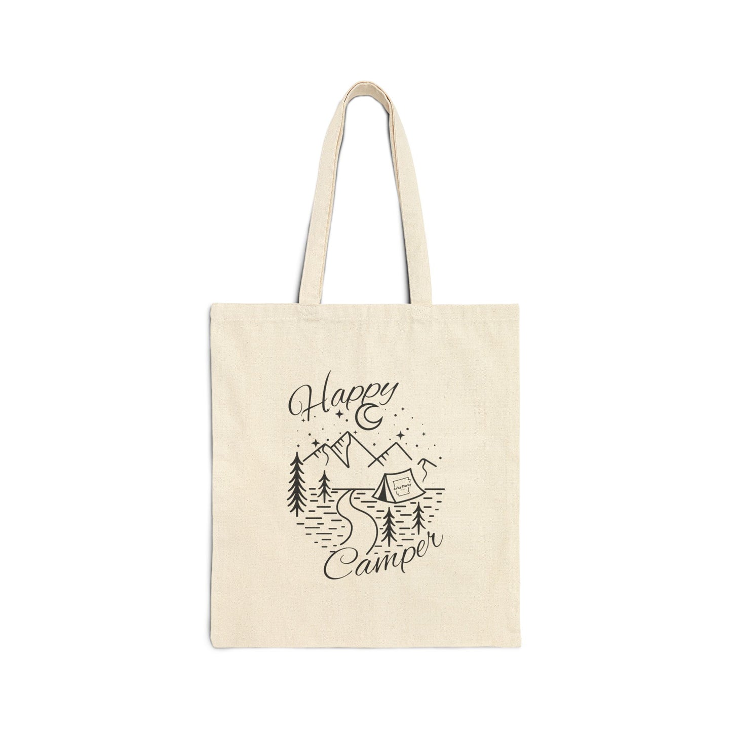 Happy Camper Canvas Tote Bag | Eco-Friendly Adventure Tote