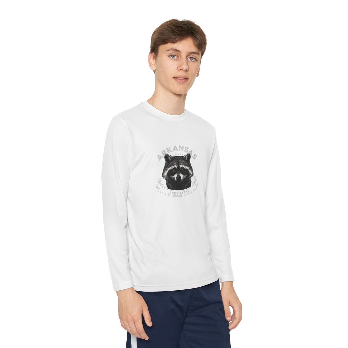 Arky Parky "Raccoon" Youth Long Sleeve Competitor Tee – Arkansas Adventure