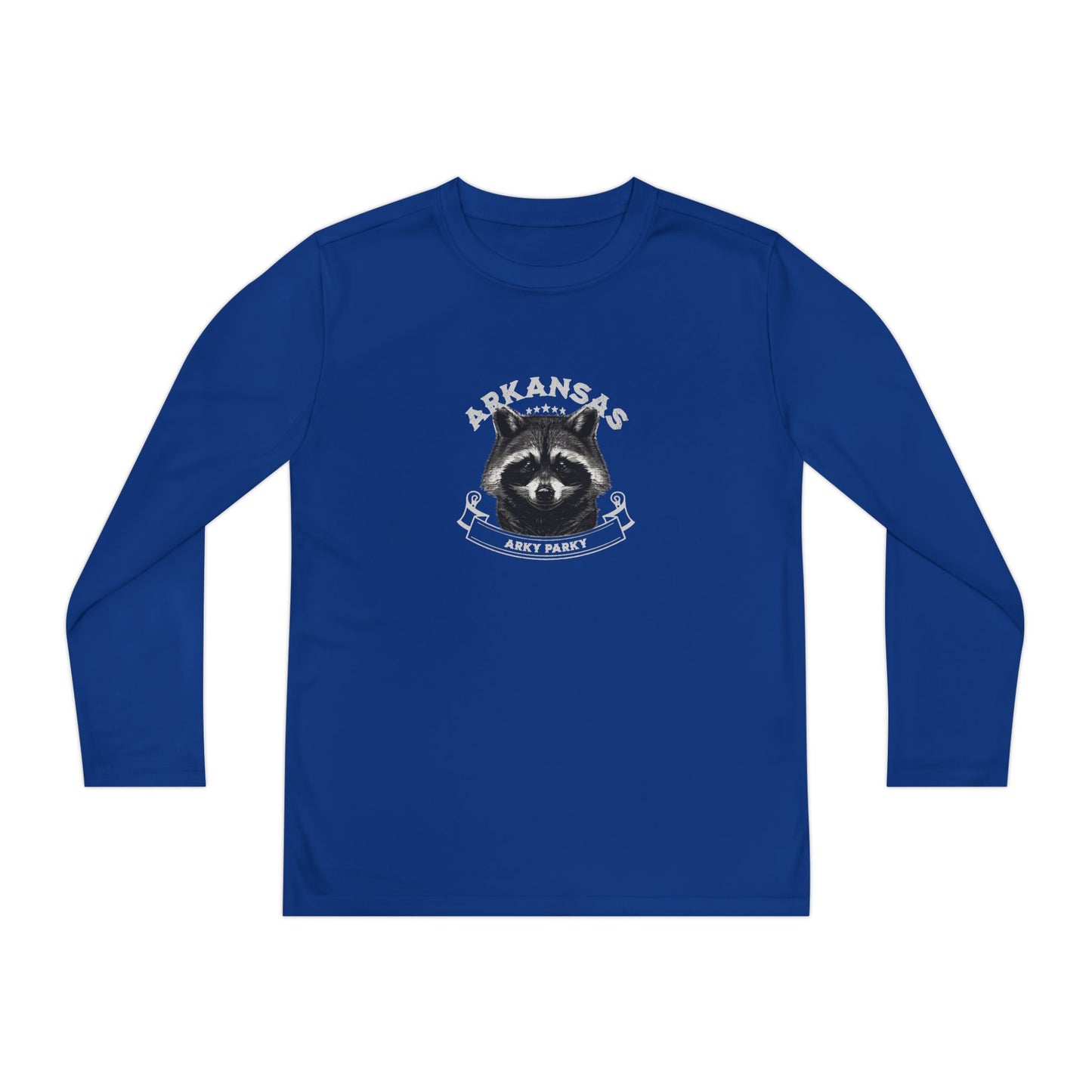 Arky Parky "Raccoon" Youth Long Sleeve Competitor Tee – Arkansas Adventure
