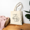 Happy Camper Canvas Tote Bag | Eco-Friendly Adventure Tote