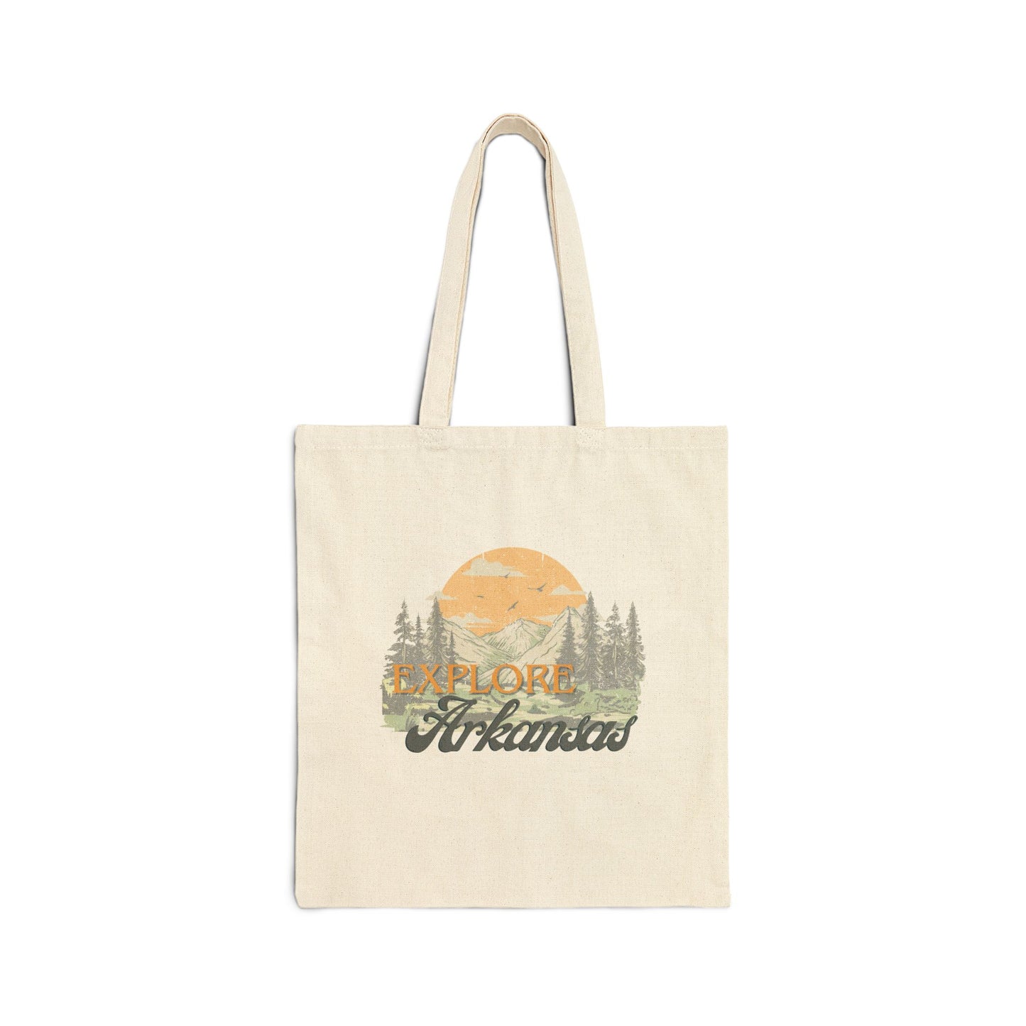 Explore Arkansas Canvas Tote Bag – Eco-Friendly Camping Tote | Arky Parky