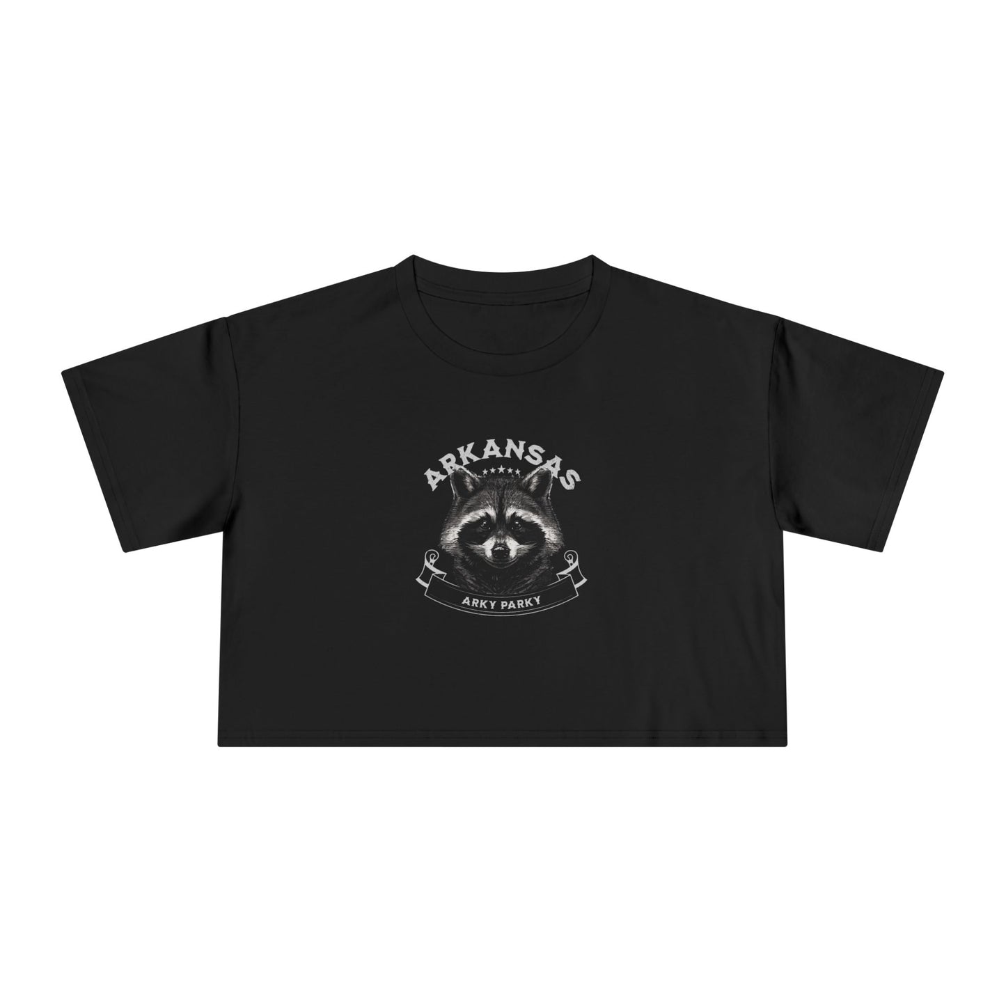 Arkansas Racoon Women's Crop Tee