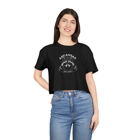 Arkansas Racoon Women's Crop Tee