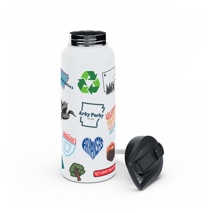 Arky Parky "Stickers" Stainless Steel Water Bottle