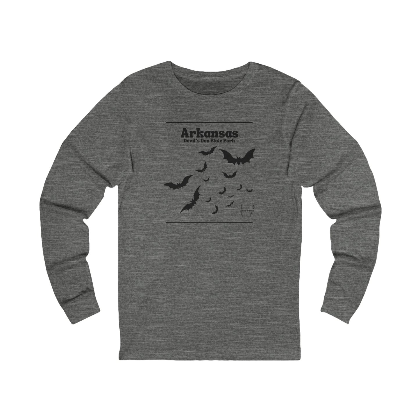 Arky Parky "Arkansas, Devil's Den State Park" Bats Long Sleeve T-Shirt