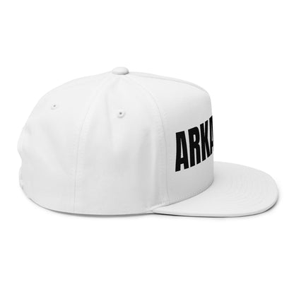 Arkansas Hat – White Embroidered ARKANSAS Snapback | Arkansas Pride Hat | Arkansas Gift | Outdoor Lifestyle Cap | Arky Parky