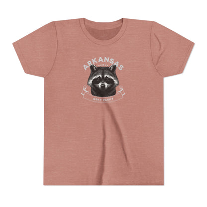 Arkansas Raccoon Youth Short Sleeve Tee
