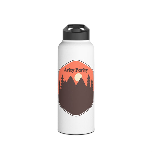 Arky Parky "Moonlight Mountains" Stainless Steel Water Bottle, Standard Lid