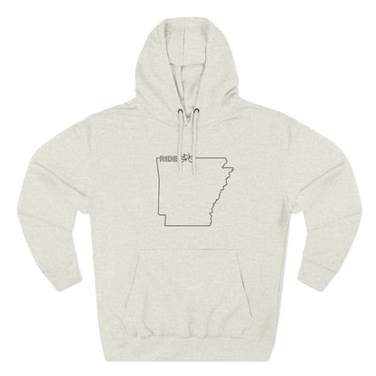 Fleece Hoodie - Arky Parky Ride Arkansas Bike Arkansas