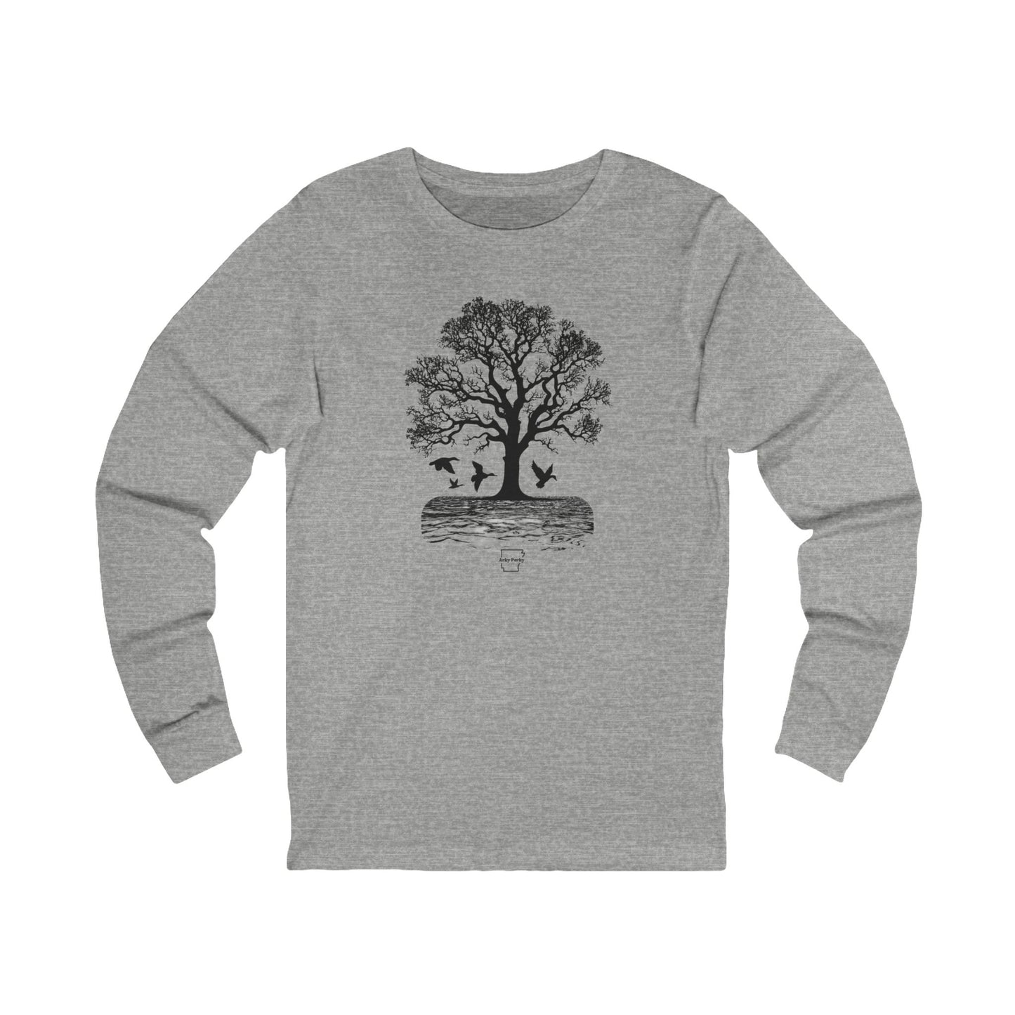 Arky Parky "Rooted in Arkansas" Tree and Wildlife Long Sleeve T-Shirt