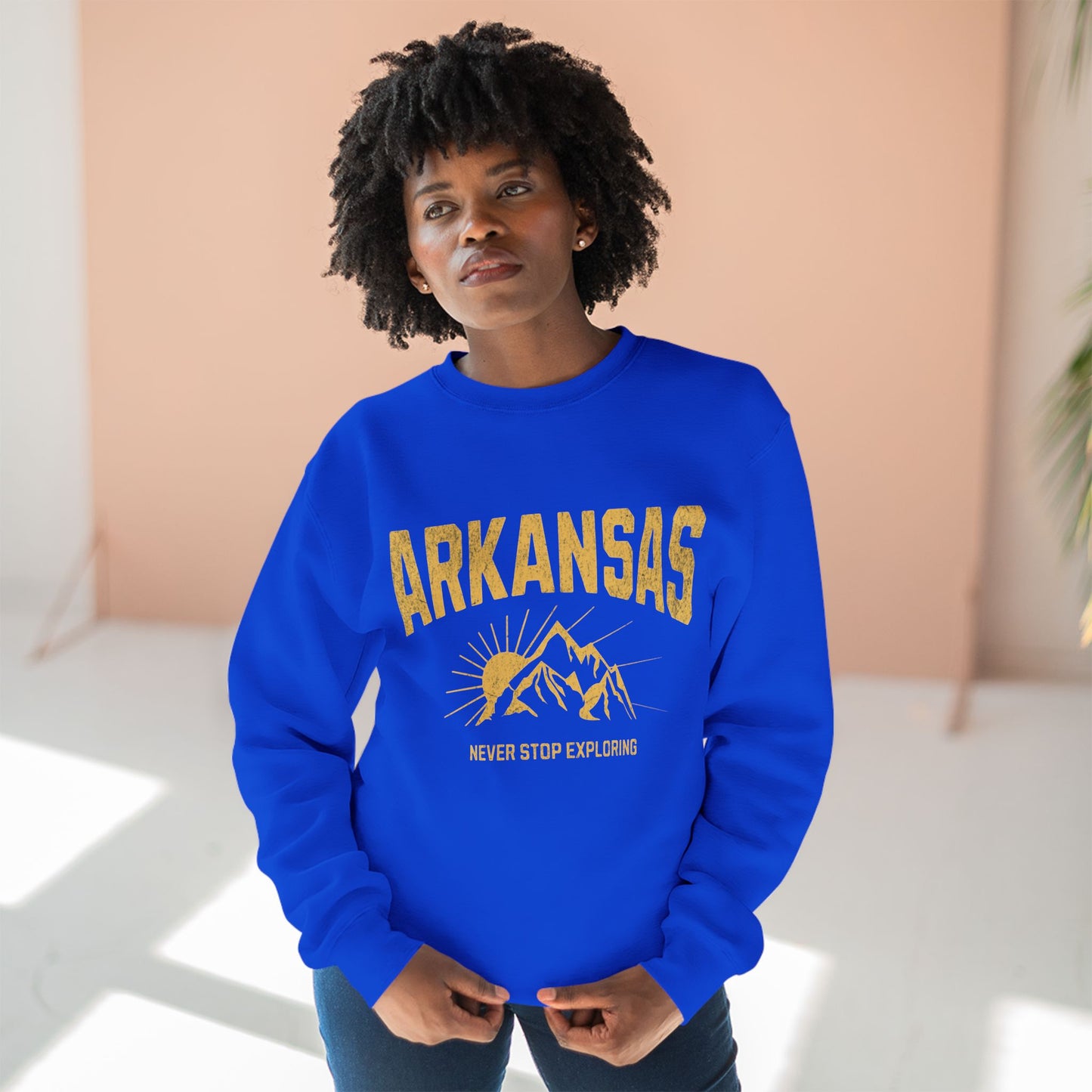 Arkansas "Never Stop Exploring" Sweatshirt