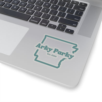 Arky Parky Sticker, Ozark Moutain Green