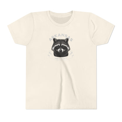 Arkansas Raccoon Youth Short Sleeve Tee