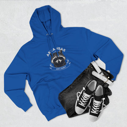 Arky Parky "Arkansas Raccoon" Three-Panel Fleece Lined Hoodie