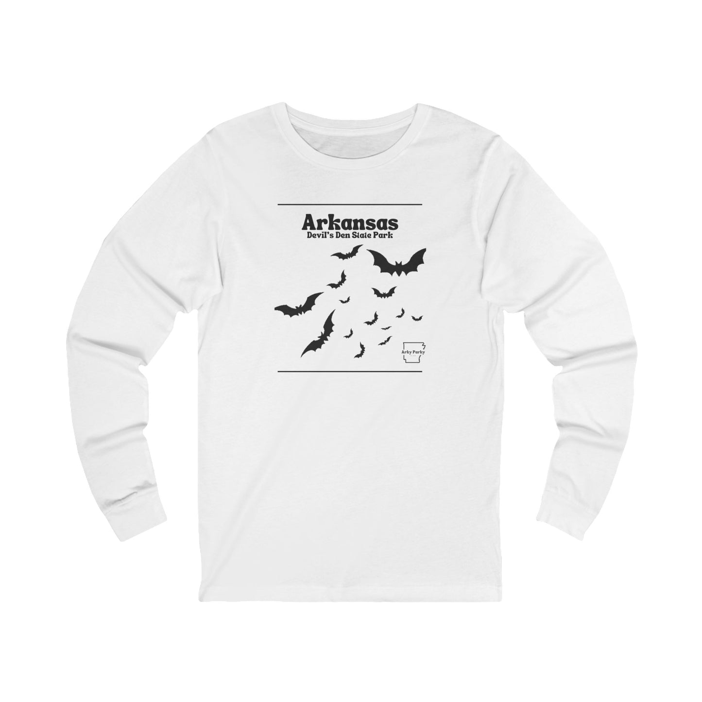Arky Parky "Arkansas, Devil's Den State Park" Bats Long Sleeve T-Shirt