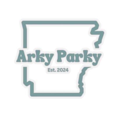 Arky Parky Sticker, Ozark Moutain Green