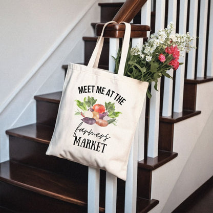 Meet Me at the Farmers Market | Eco-Friendly Reusable Tote