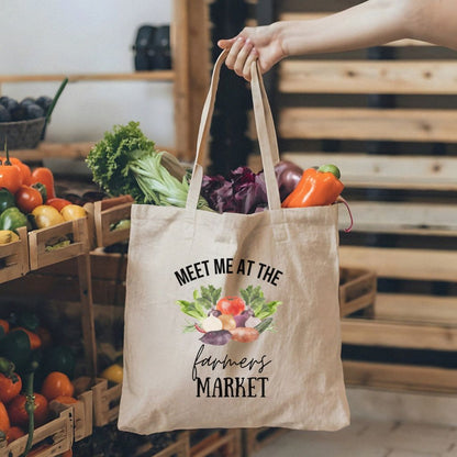 Meet Me at the Farmers Market | Eco-Friendly Reusable Tote