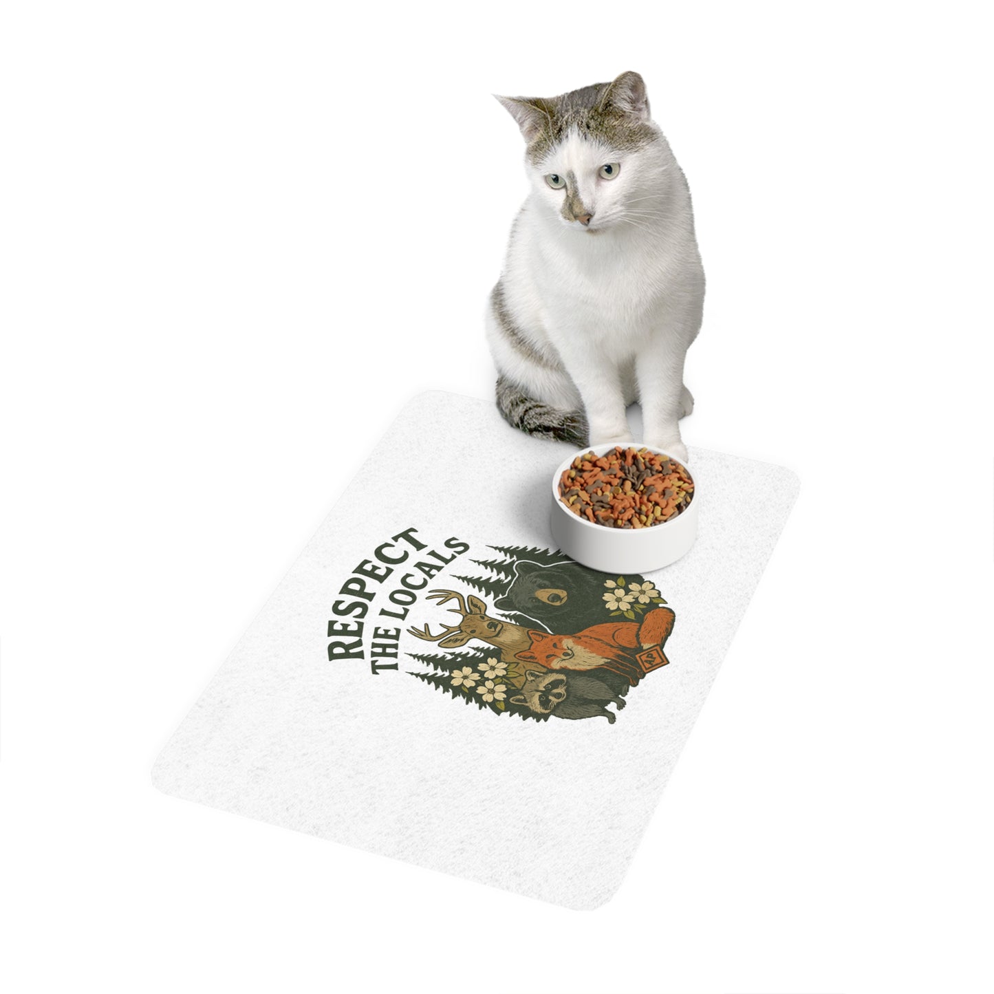 Respect the Locals | Pet Food Mat (12x18)