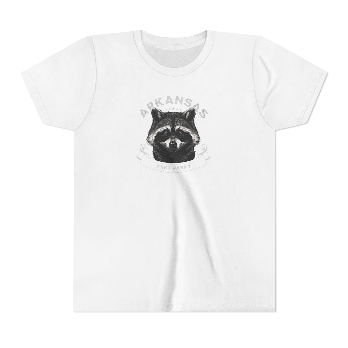 Arkansas Raccoon Youth Short Sleeve Tee