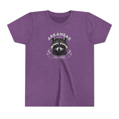 Arkansas Raccoon Youth Short Sleeve Tee