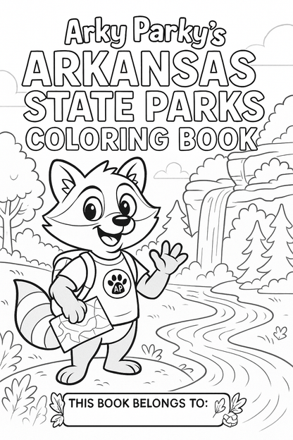 Arky Parky's Arkansas State Park Coloring Book