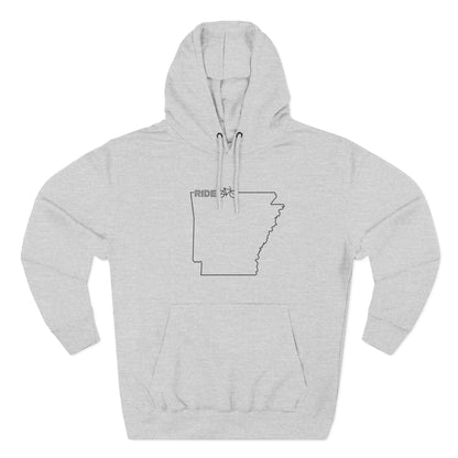 Fleece Hoodie - Arky Parky Ride Arkansas Bike Arkansas