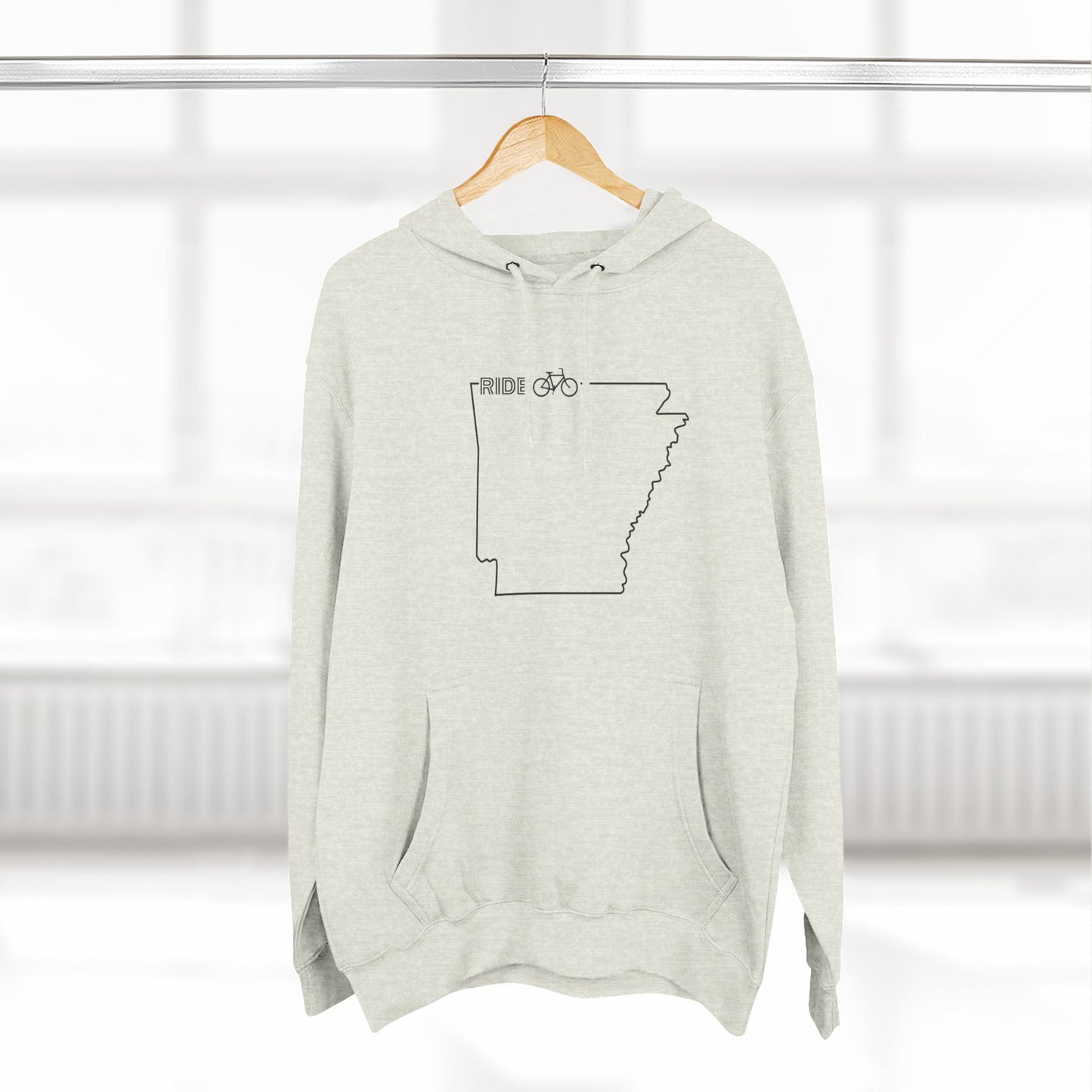 Fleece Hoodie - Arky Parky Ride Arkansas Bike Arkansas
