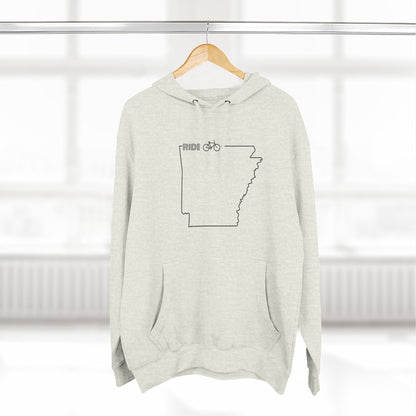 Fleece Hoodie - Arky Parky Ride Arkansas Bike Arkansas
