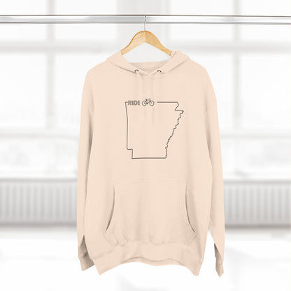 Fleece Hoodie - Arky Parky Ride Arkansas Bike Arkansas