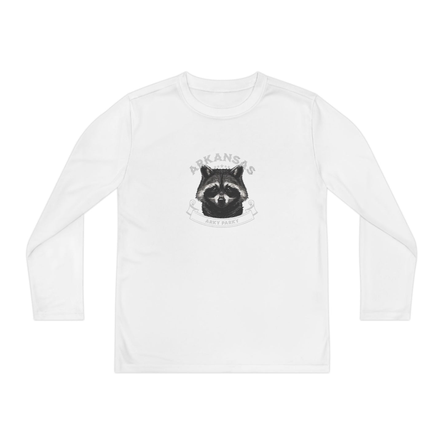 Arky Parky "Raccoon" Youth Long Sleeve Competitor Tee – Arkansas Adventure