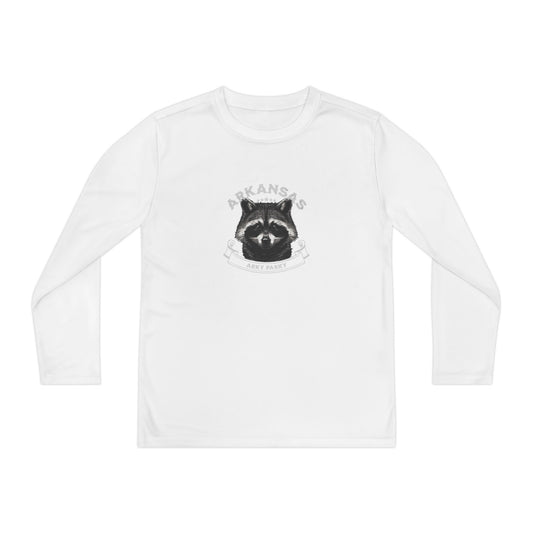 Arky Parky "Raccoon" Youth Long Sleeve Competitor Tee – Arkansas Adventure