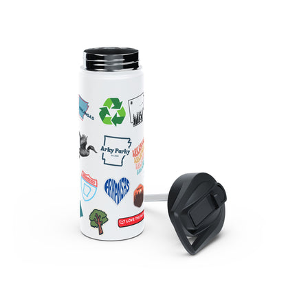 Arky Parky "Stickers" Stainless Steel Water Bottle