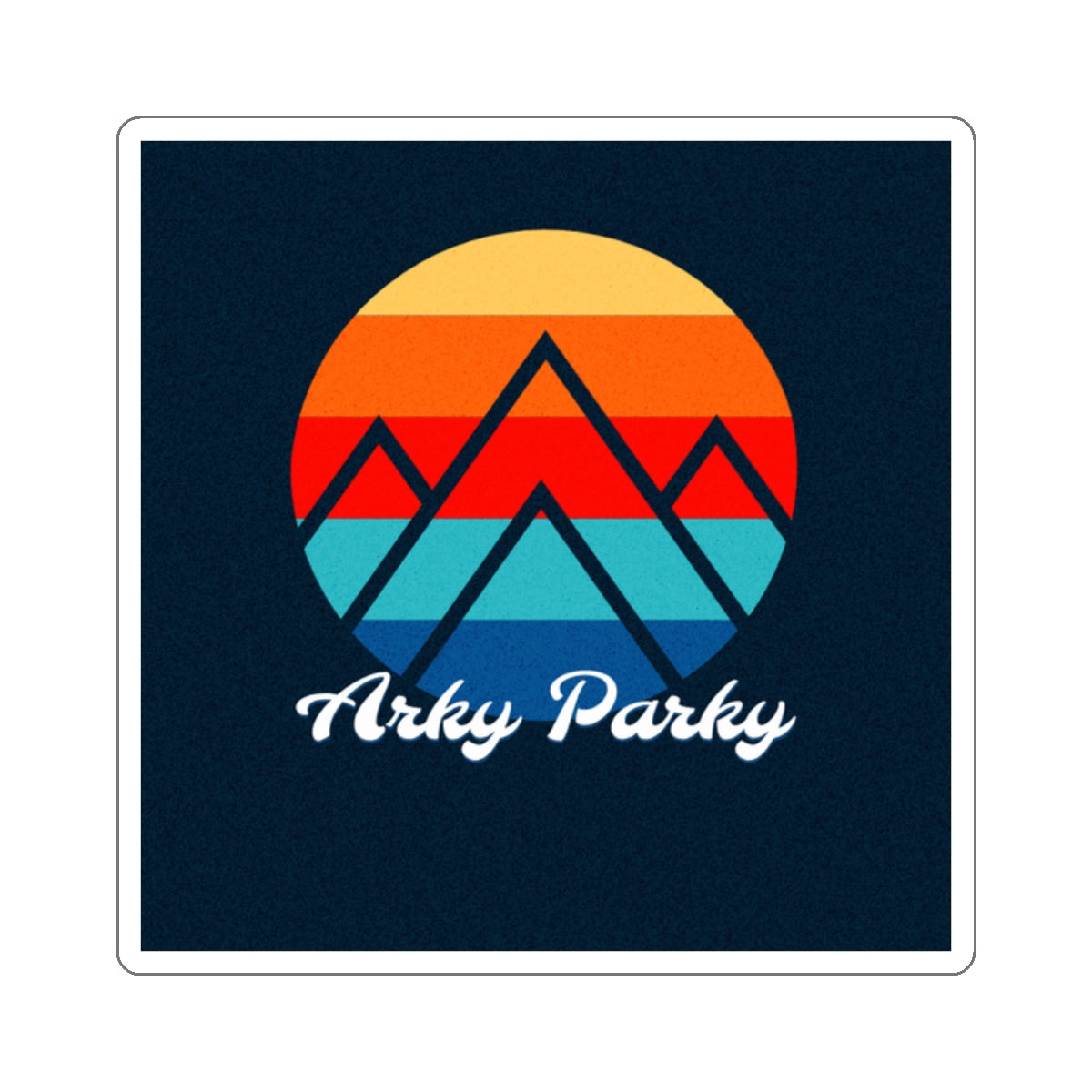 Arky Parky "Sunset Mountains" Sticker