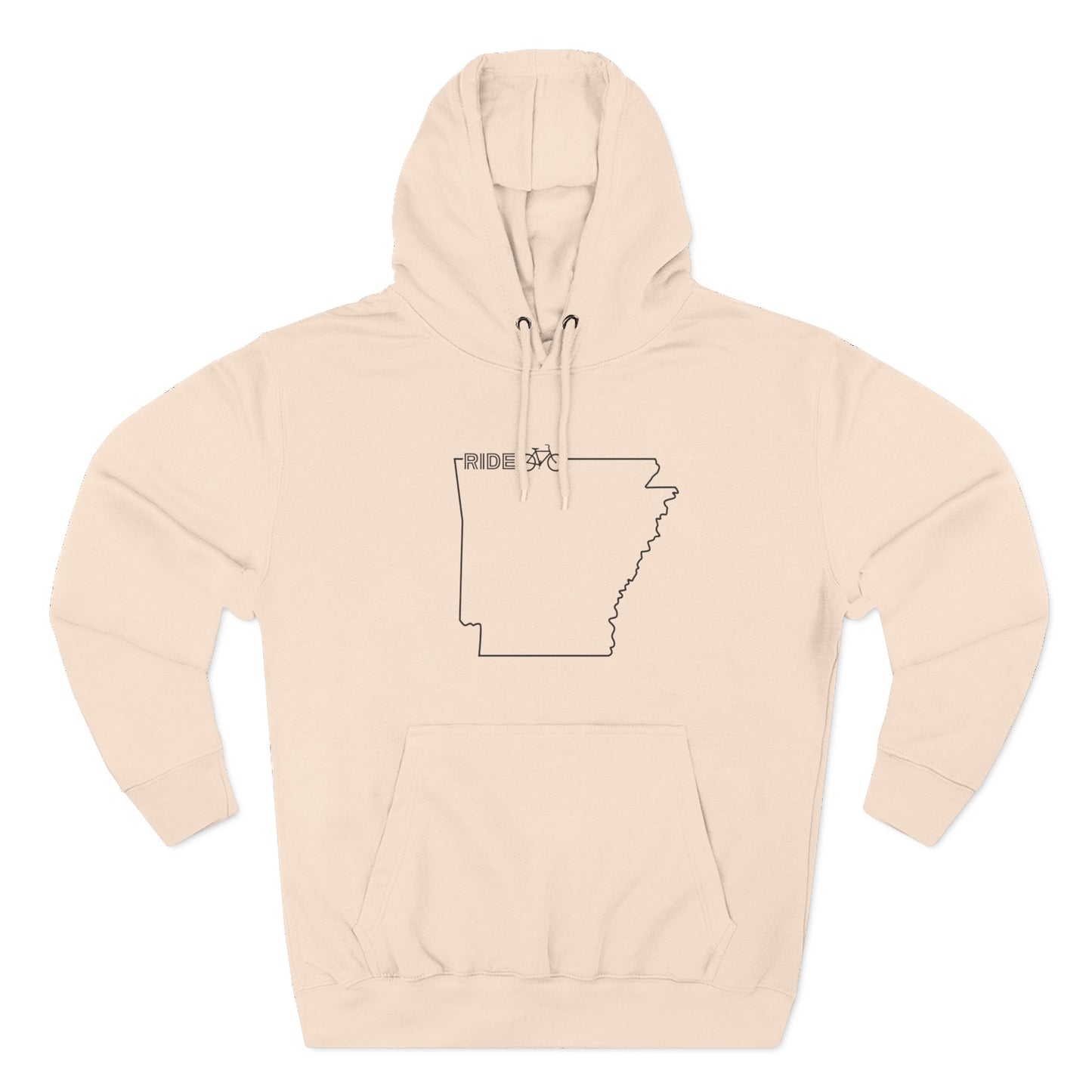 Fleece Hoodie - Arky Parky Ride Arkansas Bike Arkansas