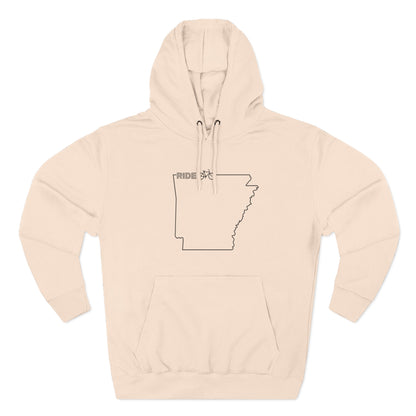 Fleece Hoodie - Arky Parky Ride Arkansas Bike Arkansas