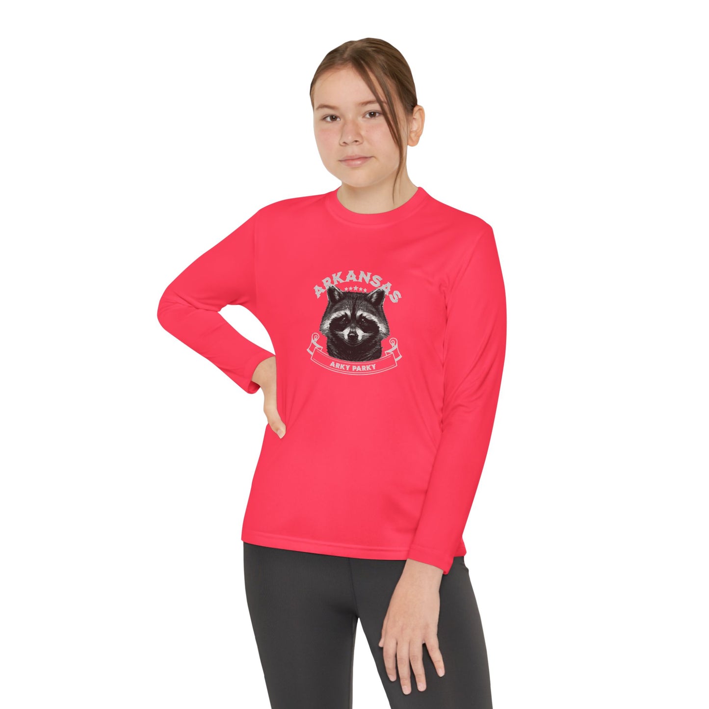 Arky Parky "Raccoon" Youth Long Sleeve Competitor Tee – Arkansas Adventure