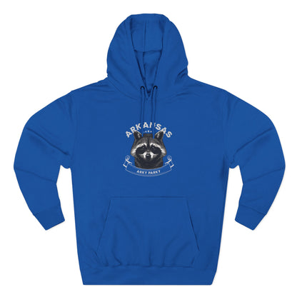 Arky Parky "Arkansas Raccoon" Three-Panel Fleece Lined Hoodie
