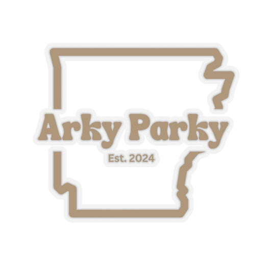 Arky Parky Sticker, Brown