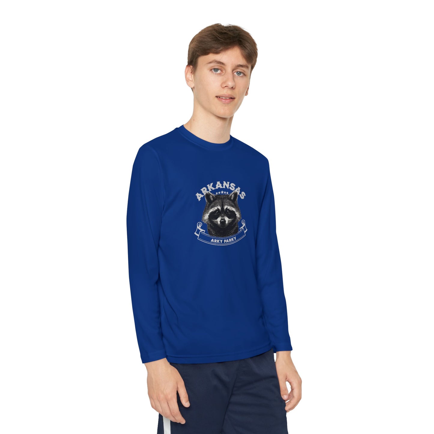 Arky Parky "Raccoon" Youth Long Sleeve Competitor Tee – Arkansas Adventure